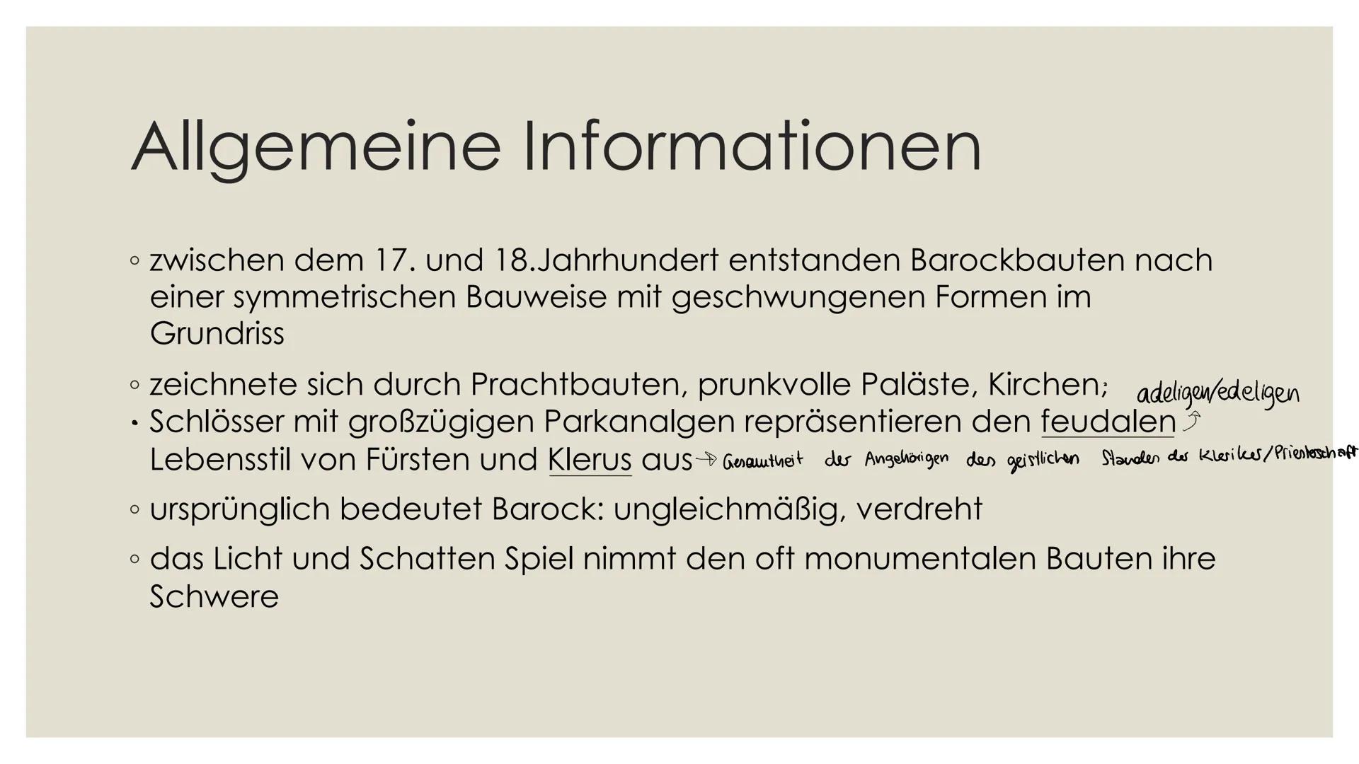 ilet
SAKRALE ARCHITEKTUR
BAROCK
von Lena und Anastasia
1655
EEEEEE Allgemeine Informationen
• zwischen dem 17. und 18. Jahrhundert entstande