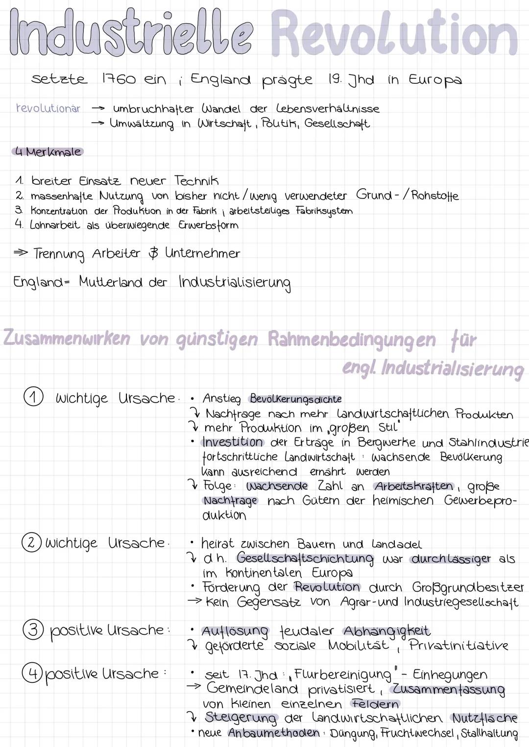 Industrialisierung in Deutschland: Zusammenfassung und wichtige Fragen