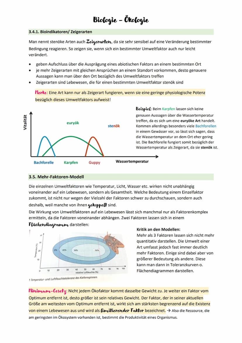 Biologie - Ökologie
1. Grundbegriffe - und Beziehungen der Ökologie
Ökologie
Lehre von den Wechselwirkungen zwischen Lebewesen und der Umwel