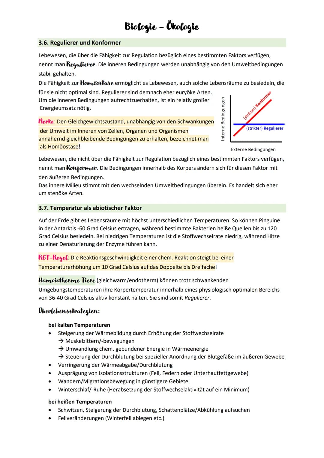Biologie - Ökologie
1. Grundbegriffe - und Beziehungen der Ökologie
Ökologie
Lehre von den Wechselwirkungen zwischen Lebewesen und der Umwel