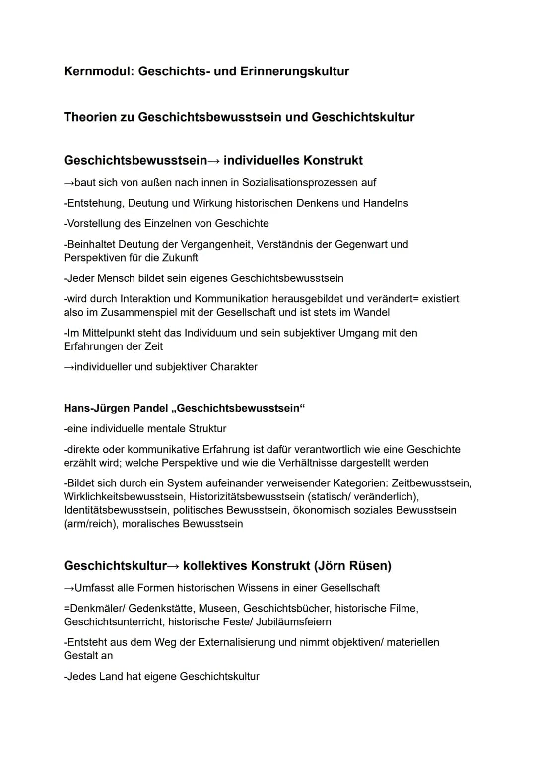 Abitur 2023- Geschichts- und Erinnerungskultur 