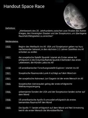 Know Spacerace von USA und UdSSR im kalten Krieg - Präsentation und Handout  thumbnail