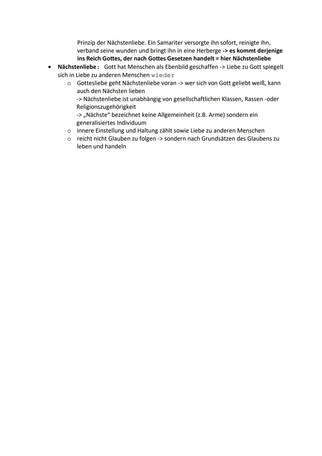 Religion Lernzettel Q3
Gottebenbildlichkeit:
●
O
O
Ist die biblische Grundlage der Menschenwürde
Auch Geschöpf Gottes = von Gott geschaffen,
