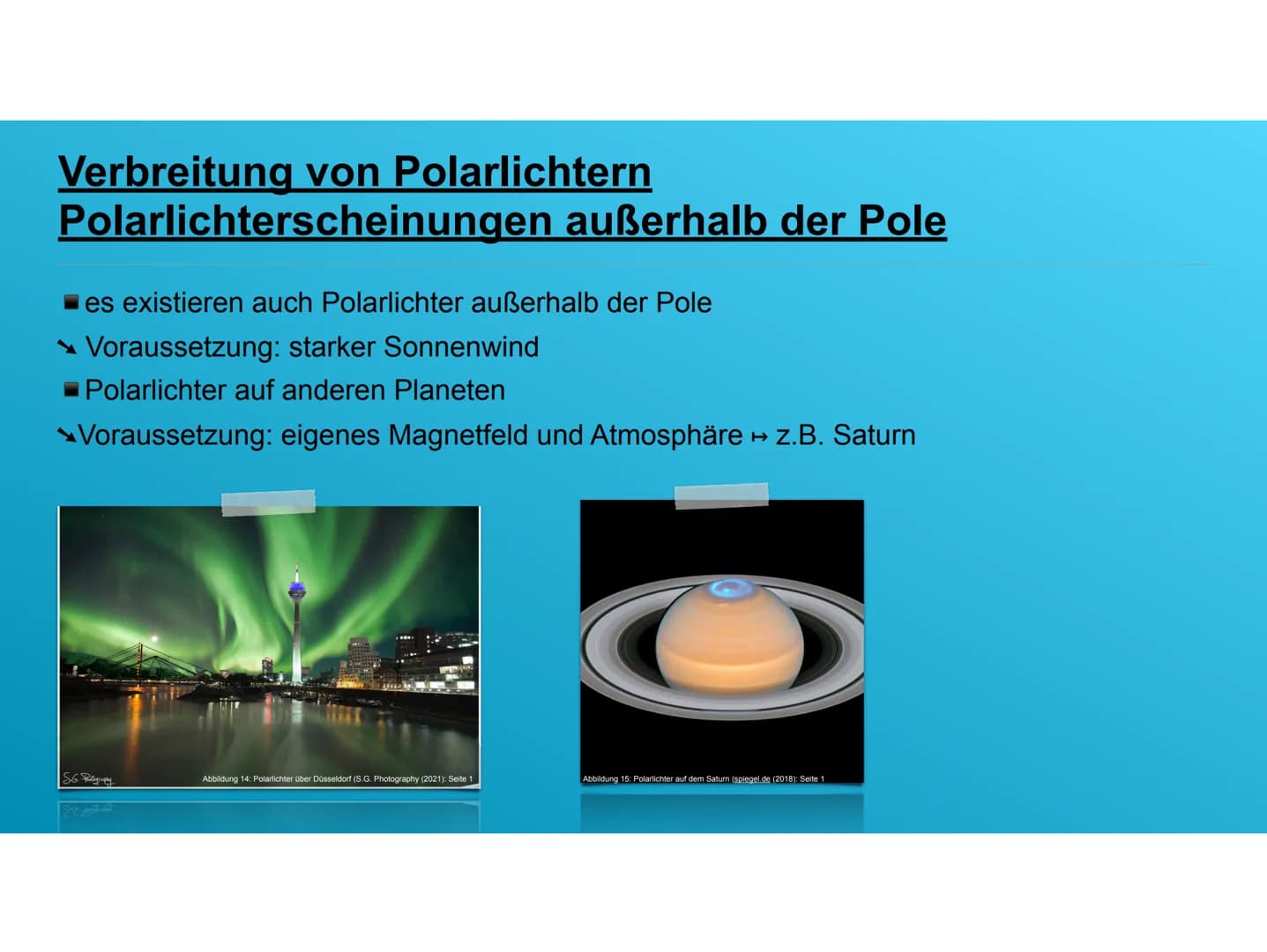 Abbildung 1: Polarlichter (sofatutor.de (2021): Seite 1)
Polarlichter - die Farbenpracht am Sternenhimmel
Aleandro lannuzzo Gliederung
1. Ei