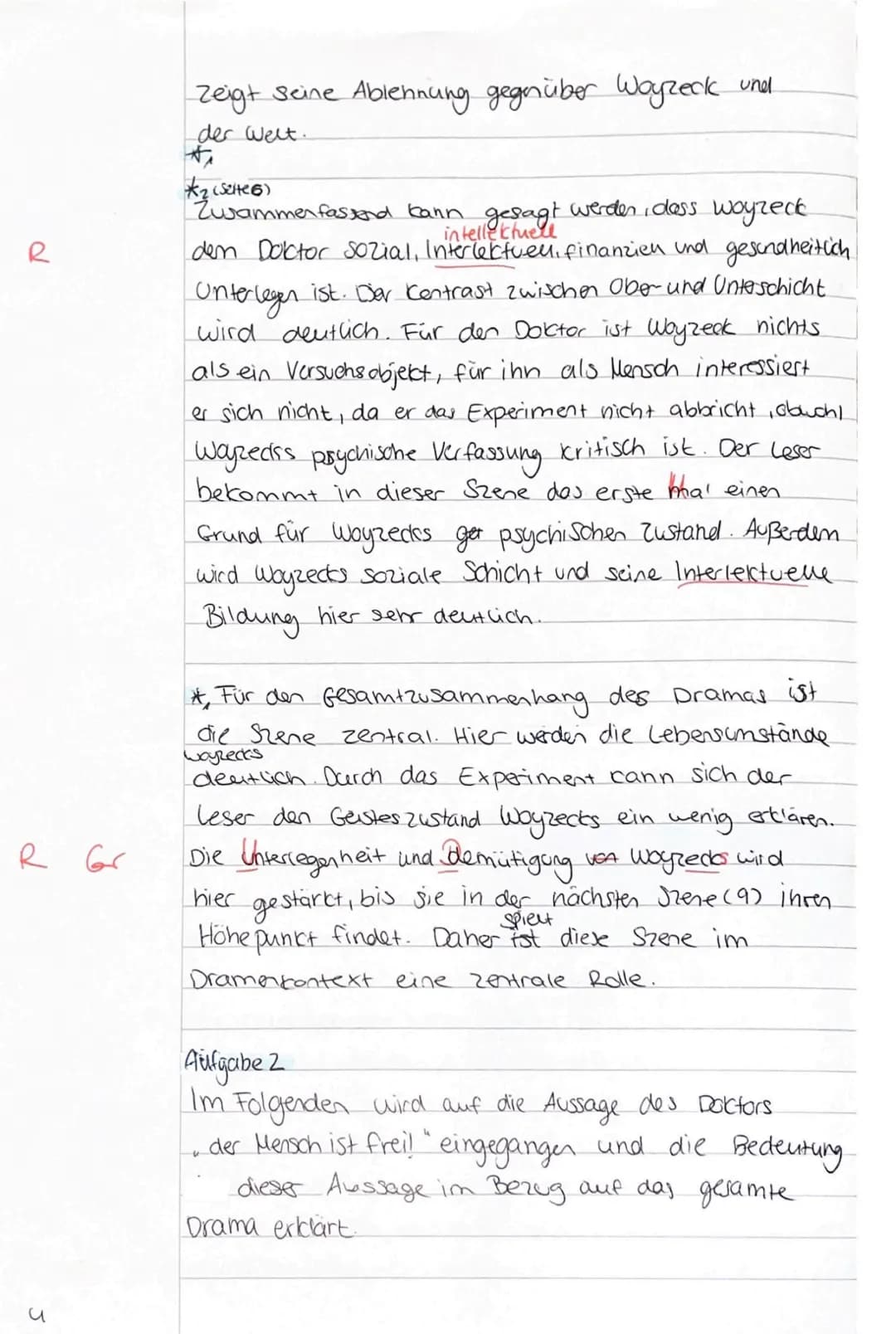 3. Deutsch klausur
Aufgabe 1
Das Dramen fragment "Woyzeck' wurde 1836137 von Georg
Büchner verfasst und nach seinem frühen Tod 1879
Franz
ve