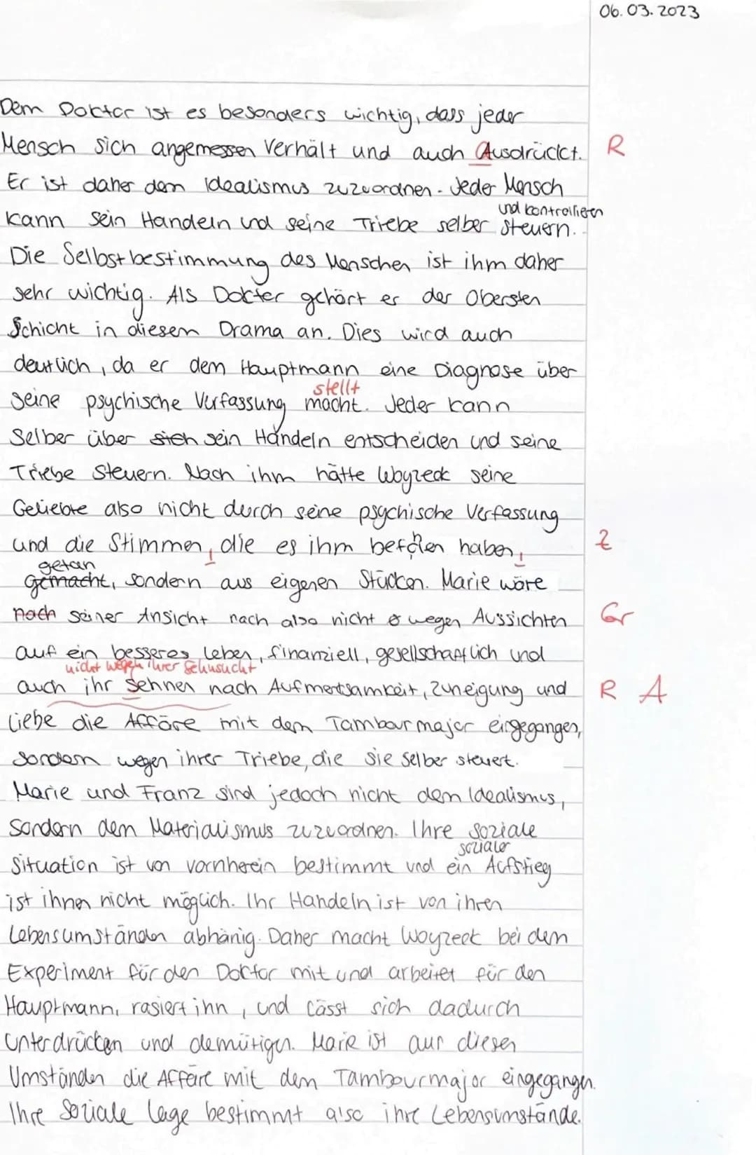 3. Deutsch klausur
Aufgabe 1
Das Dramen fragment "Woyzeck' wurde 1836137 von Georg
Büchner verfasst und nach seinem frühen Tod 1879
Franz
ve