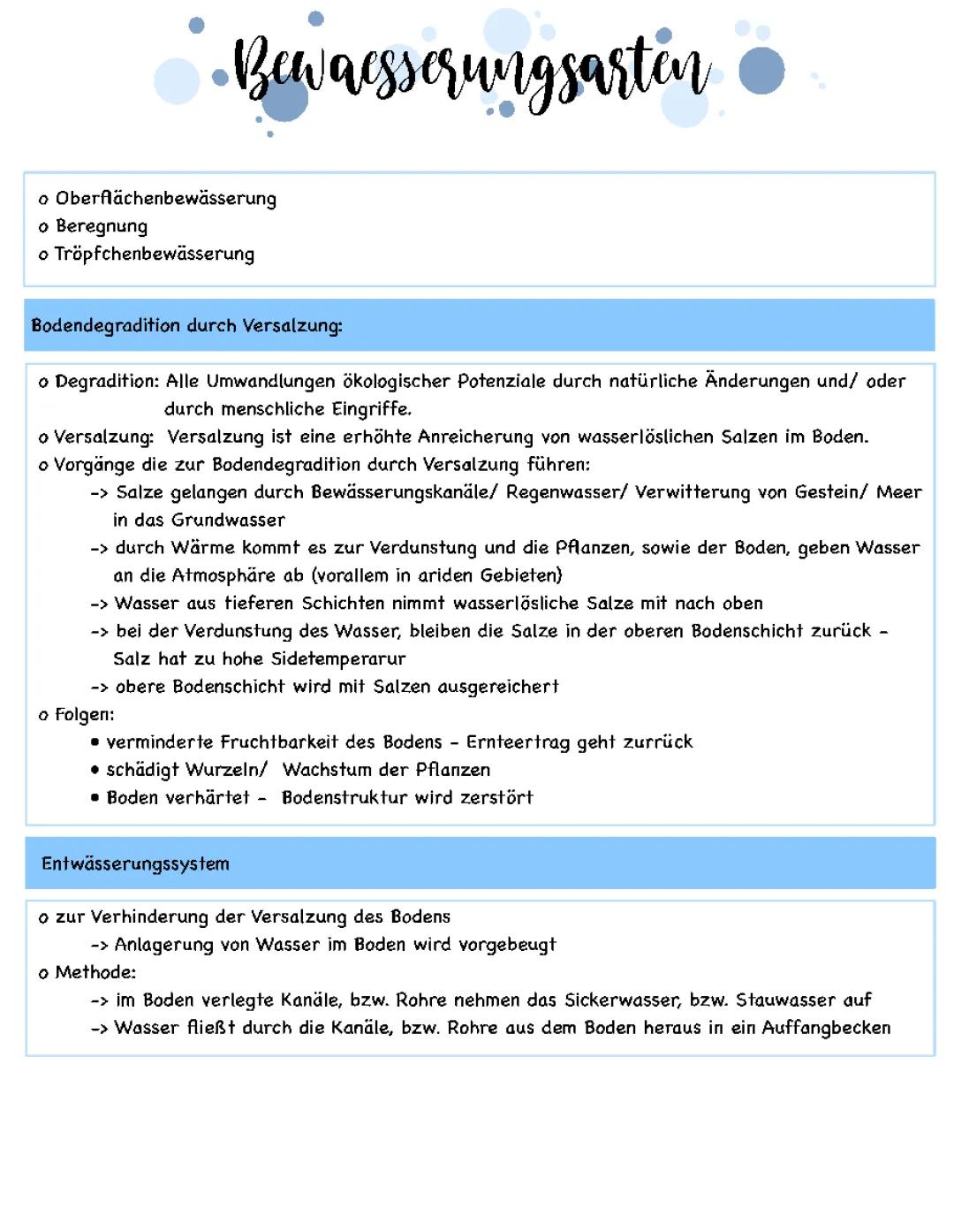 Bewässerungssysteme