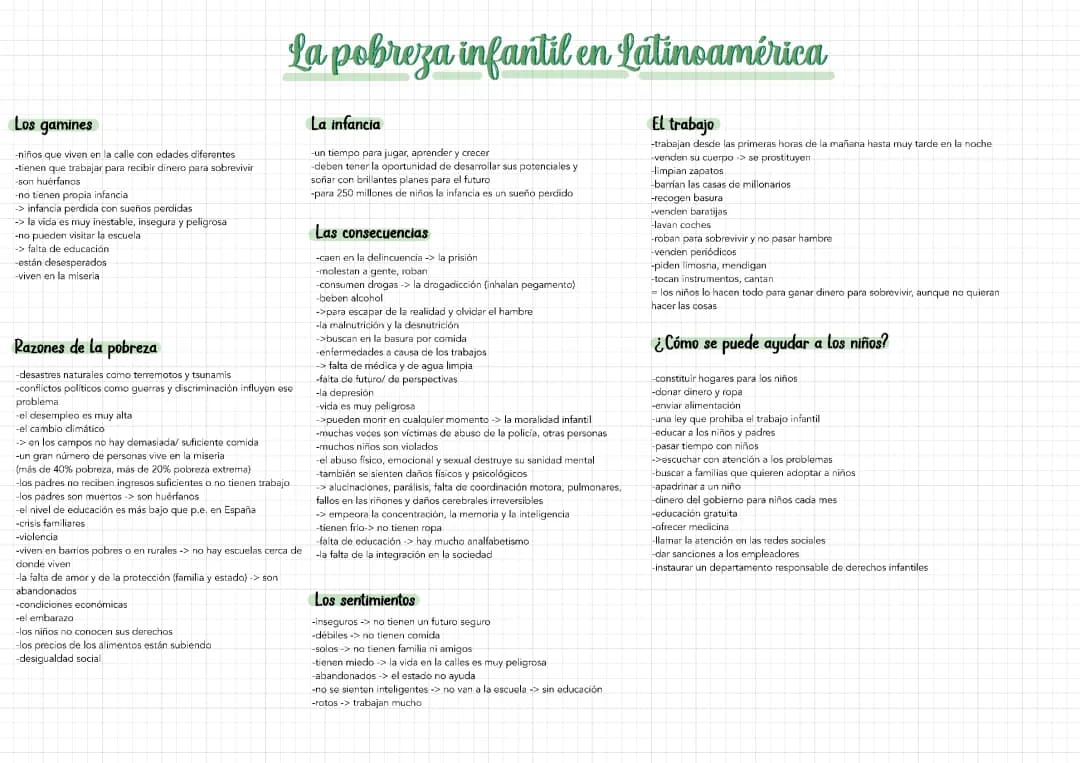 La pobreza infantil 