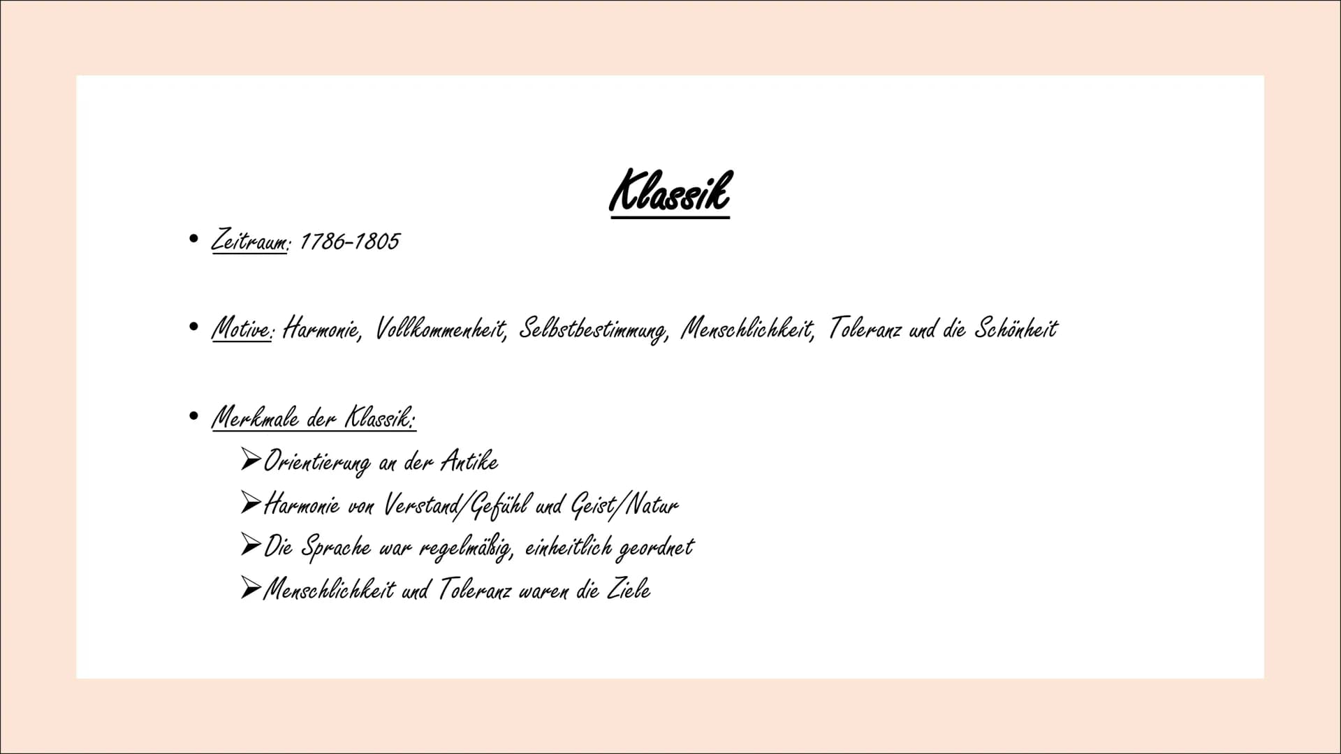 Lyrik ●
Inhaltsverzeichnis
Epochen
von Romantik bis heute (Motive, Merkmale und Beispiel)
➤ Romantik
➤ Klassik
➤ Realismus
➤ Naturalismus
➤ 