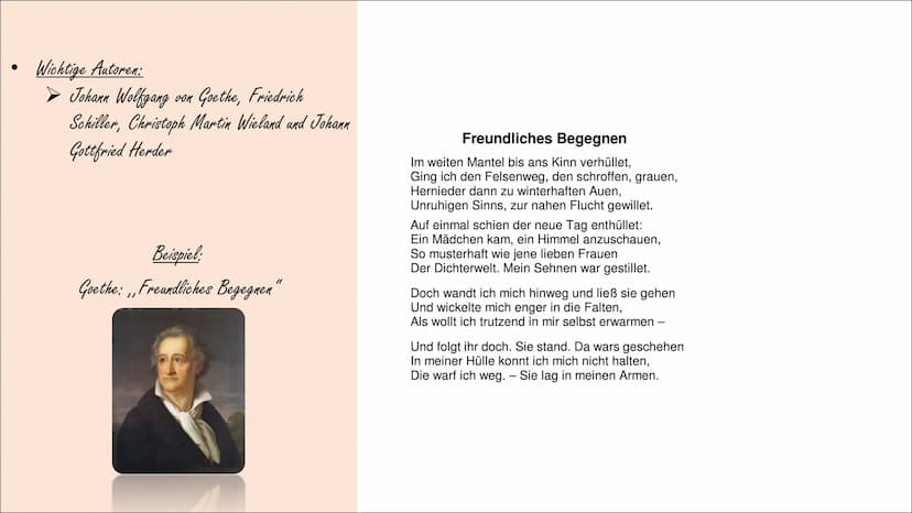 Lyrik ●
Inhaltsverzeichnis
Epochen
von Romantik bis heute (Motive, Merkmale und Beispiel)
➤ Romantik
➤ Klassik
➤ Realismus
➤ Naturalismus
➤ 