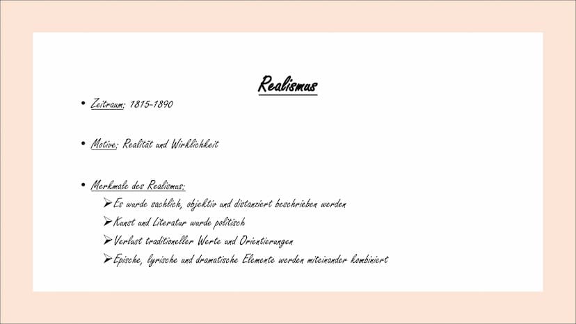 Lyrik ●
Inhaltsverzeichnis
Epochen
von Romantik bis heute (Motive, Merkmale und Beispiel)
➤ Romantik
➤ Klassik
➤ Realismus
➤ Naturalismus
➤ 
