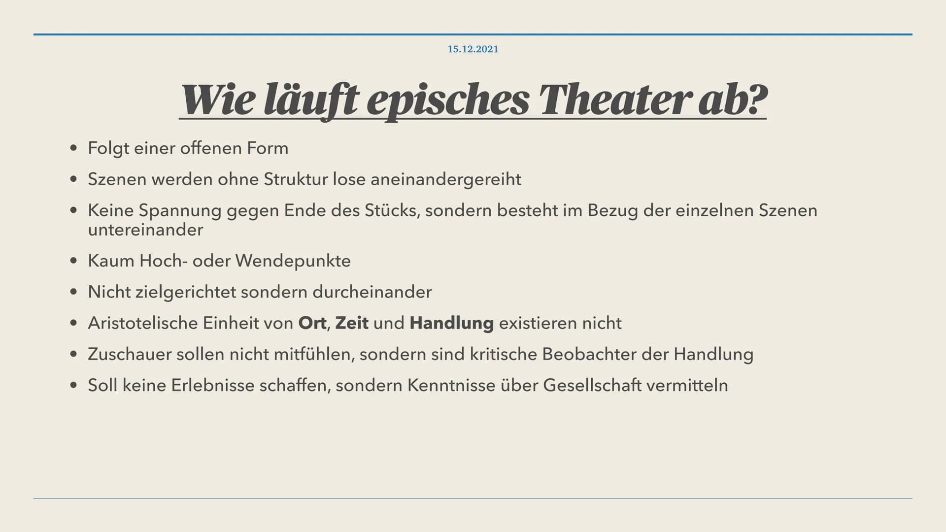 15.12.2021
Das Leben des Bertolt Brecht 1. Wer war Bertolt Brecht?
2. Lebenslauf
3. Politische Haltung
4. Was ist episches Theater?
4.1. Wie