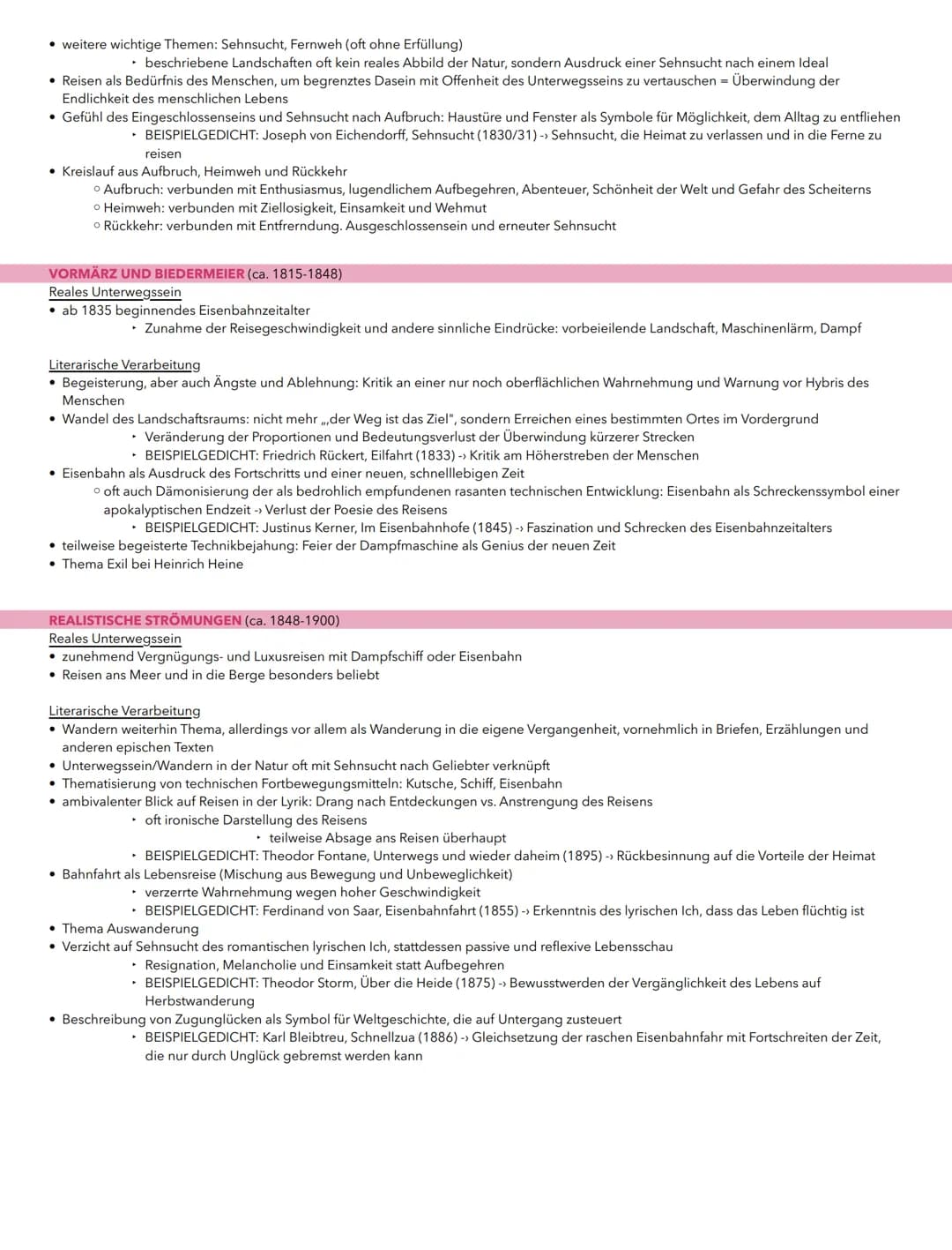 1.1 Grenzerfahrungen und Grenzüberschreitungen in lyrischen Texten zum Thema
,,unterwegs sein" aus unterschiedlichen historischen Kontexten 