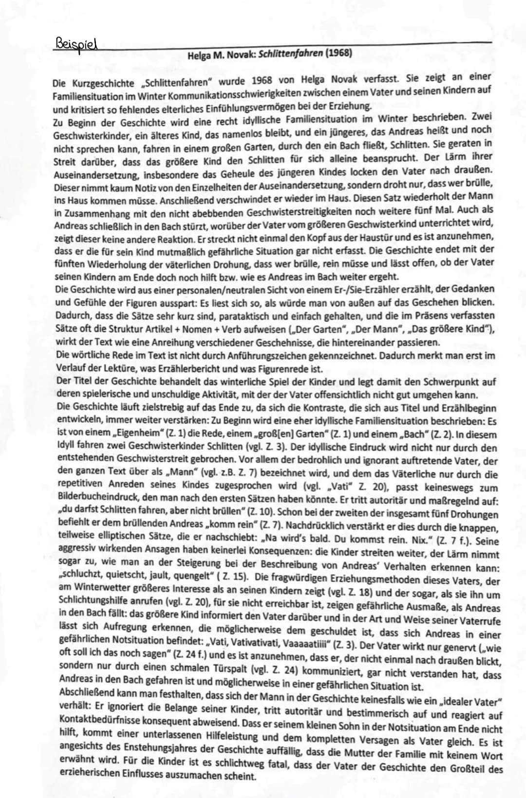 Interpretation einer Kurzgeschichte
-Basissatz
→ Die Kurzgeschichte..
•Sie handelt von....
→
enstand im Jahre....
von .....
(Kernaussage)
In