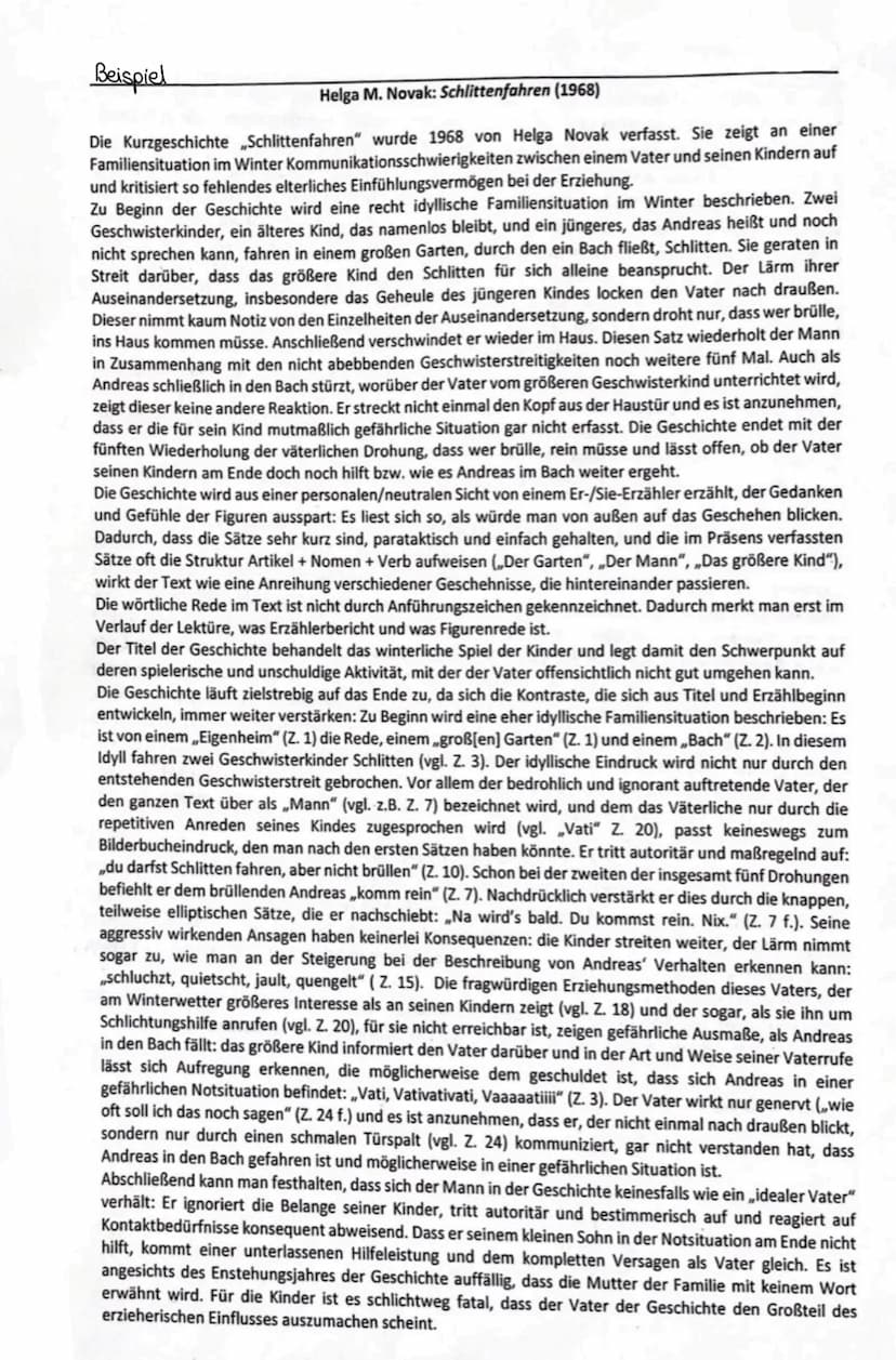 Interpretation einer Kurzgeschichte
-Basissatz
→ Die Kurzgeschichte..
•Sie handelt von....
→
enstand im Jahre....
von .....
(Kernaussage)
In