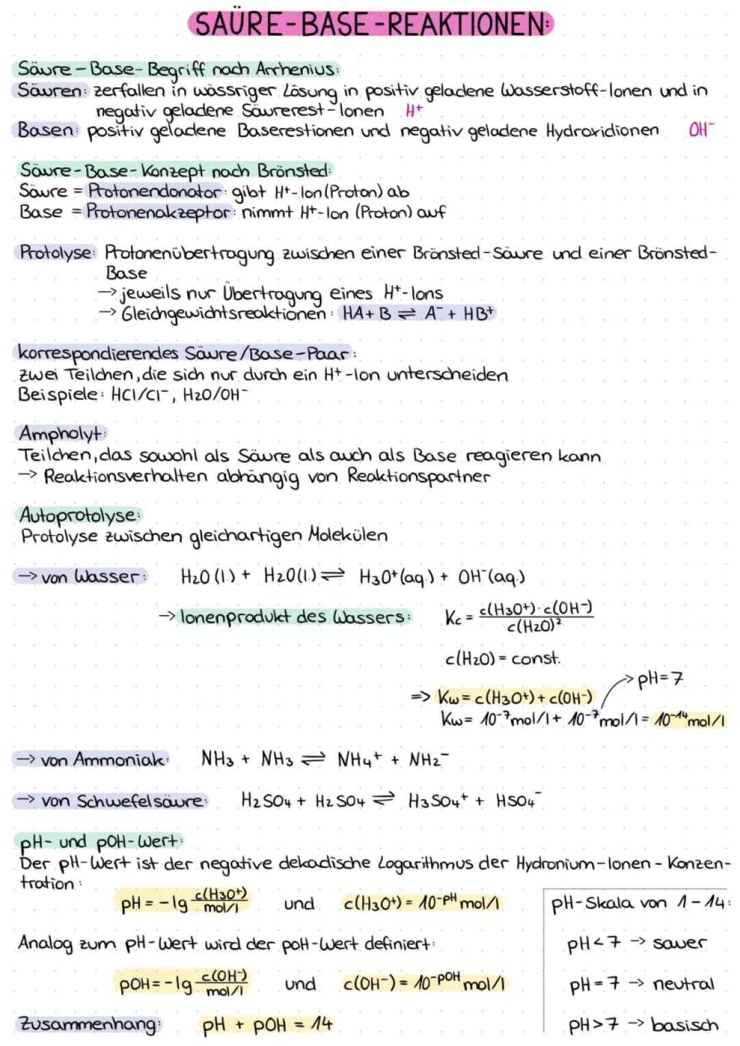 Einfach erklärt: Säure-Base-Reaktionen und pH-Werte