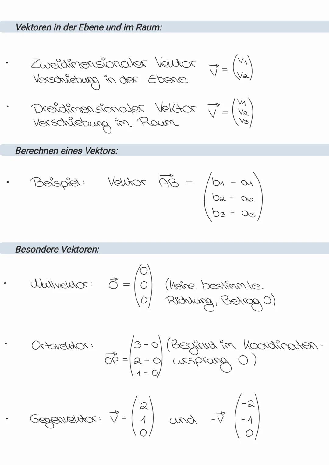 Punkte im Raum:
Lage eines Punktes im Raum in der
Form P(x₁|xa|x3)
X₁X₂-Ebene alle Punkte
X₁ X3-Ebene alle Punkte
X2 X3-Ebene alle Punkte
Sp