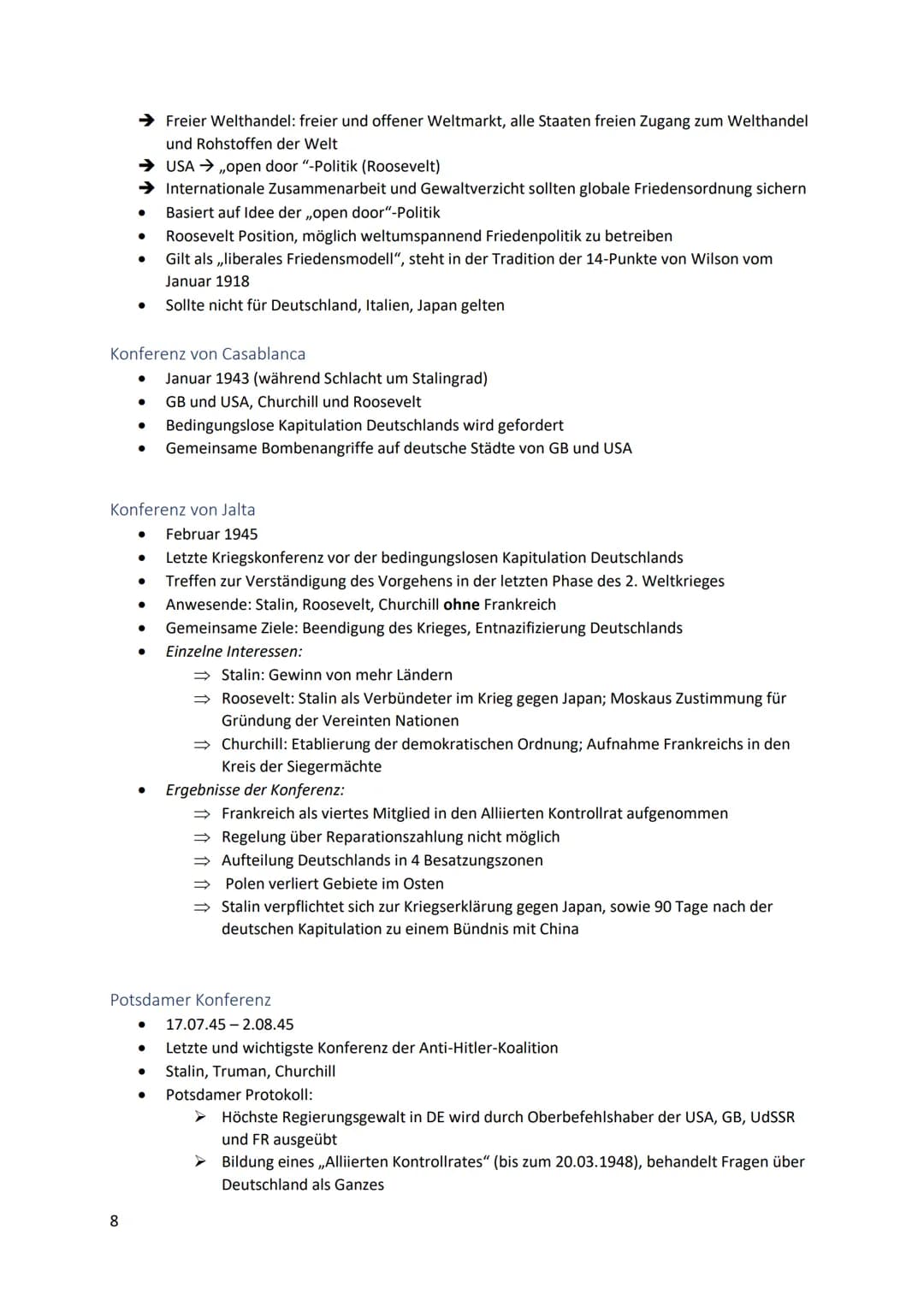Inhalt
Zeitstrahl..
Entstehung des Ost-West-Konflikts.
Zerfall der Anti-Hitler-Koalition.
Ausgangssituation der Großmächte nach dem Krieg
Be