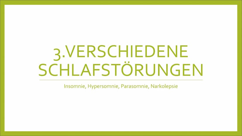 SCHLAFSTÖRUNGEN
Und warum erinnern wir uns nicht
ans Schlafwandeln? - oder doch?
shu
ㅓ
SLEEP Inhalt
Exkurs: Was ist Schlaf?
• 1. Zu wenig Sc