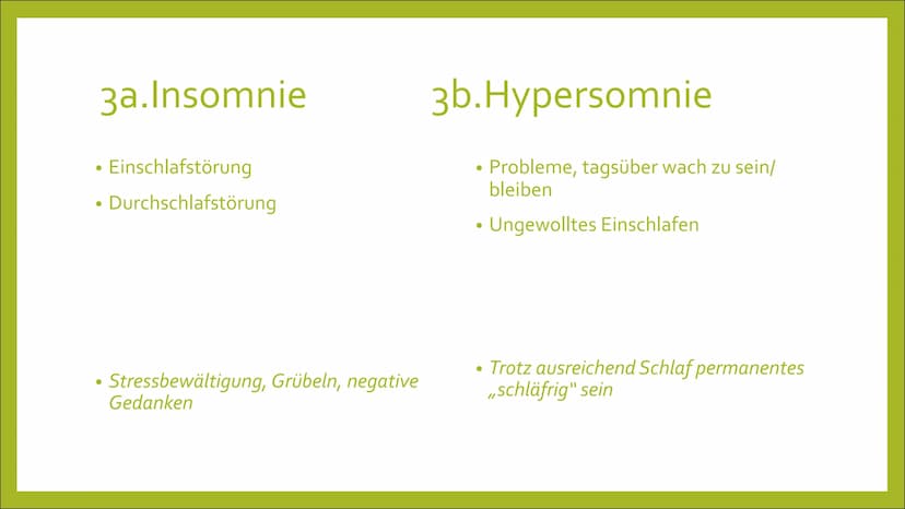 SCHLAFSTÖRUNGEN
Und warum erinnern wir uns nicht
ans Schlafwandeln? - oder doch?
shu
ㅓ
SLEEP Inhalt
Exkurs: Was ist Schlaf?
• 1. Zu wenig Sc