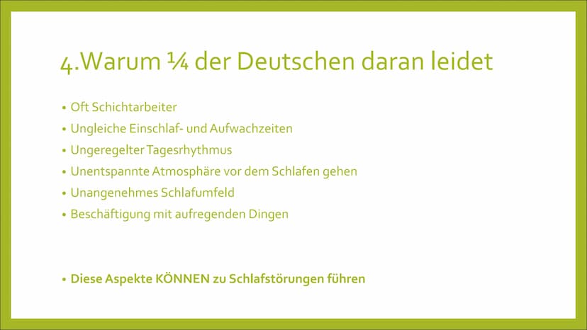 SCHLAFSTÖRUNGEN
Und warum erinnern wir uns nicht
ans Schlafwandeln? - oder doch?
shu
ㅓ
SLEEP Inhalt
Exkurs: Was ist Schlaf?
• 1. Zu wenig Sc