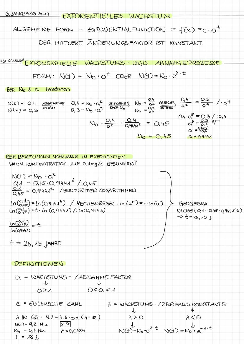 3. JAHRGANG S8
ABSOLUTE ANDERUNG:
-> DIFFERENZ
→ f(b)-f(a)
-> VON... BIS ... UM...
GESTIEGEN/GESUNKEN
3. JAHRGANG S10
WACHSTUMS- UND ABNAHME