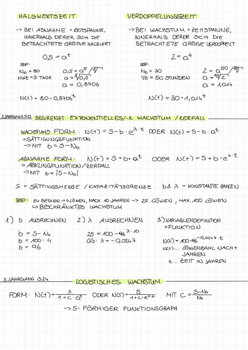 3. JAHRGANG S8
ABSOLUTE ANDERUNG:
-> DIFFERENZ
→ f(b)-f(a)
-> VON... BIS ... UM...
GESTIEGEN/GESUNKEN
3. JAHRGANG S10
WACHSTUMS- UND ABNAHME