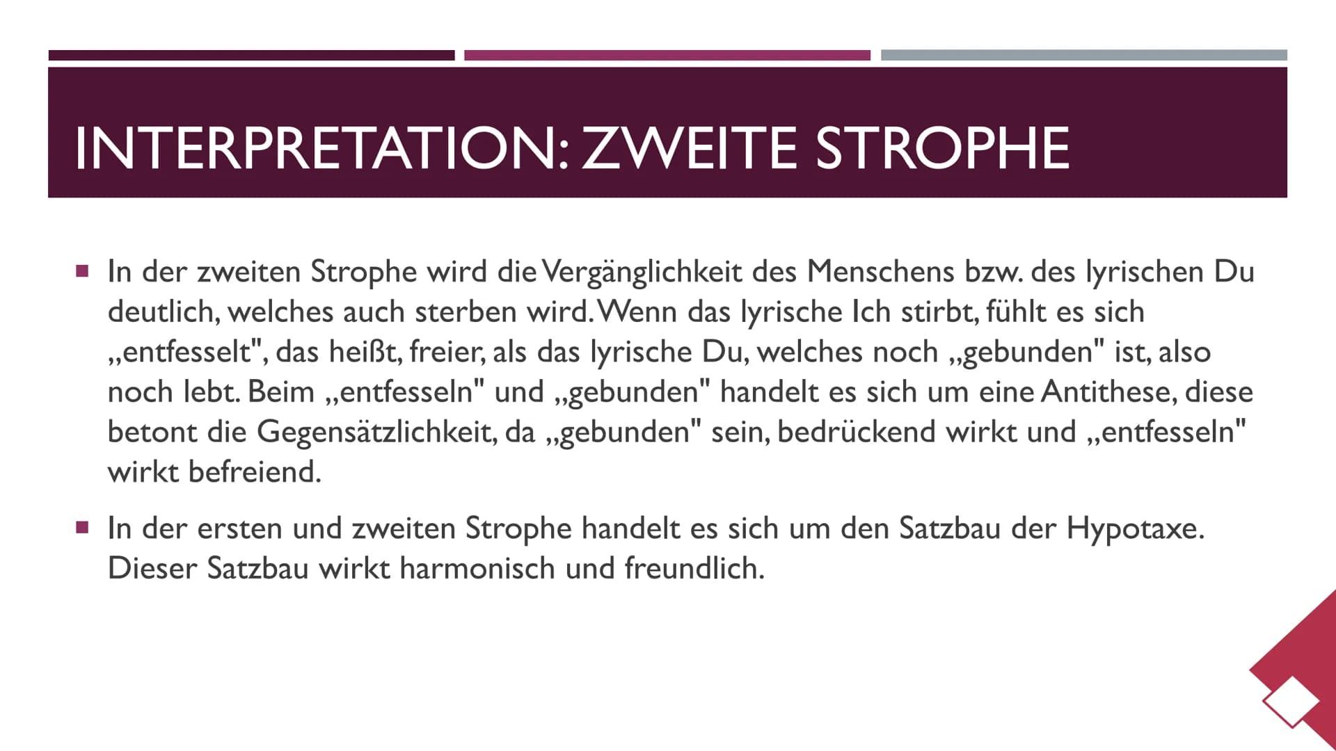 Gedichtsanalyse und Interpretation Allgemein
• Name des Gedichts: Gleichung
●
Verfasser: Rudolf Georg Bindig
• Epoche: Impressionismus (1867