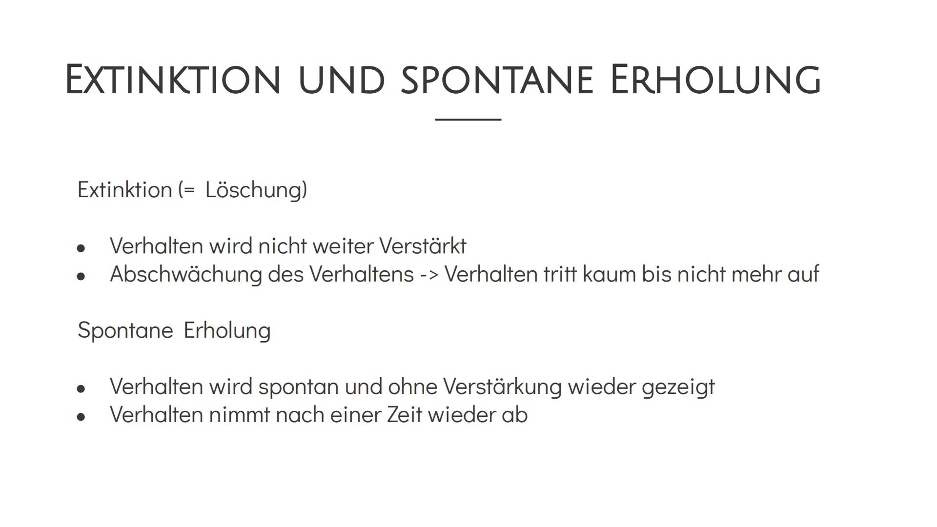 Operante Konditionierung
Definition
Operante Konditionierung: Bei einer Operanten Konditionierung wird auf die
Auftrittshäufigkeit einer Ver