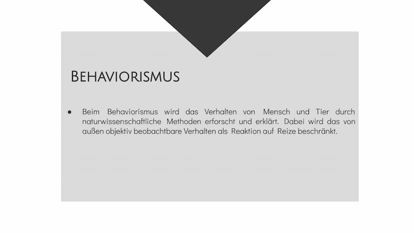 Operante Konditionierung
Definition
Operante Konditionierung: Bei einer Operanten Konditionierung wird auf die
Auftrittshäufigkeit einer Ver