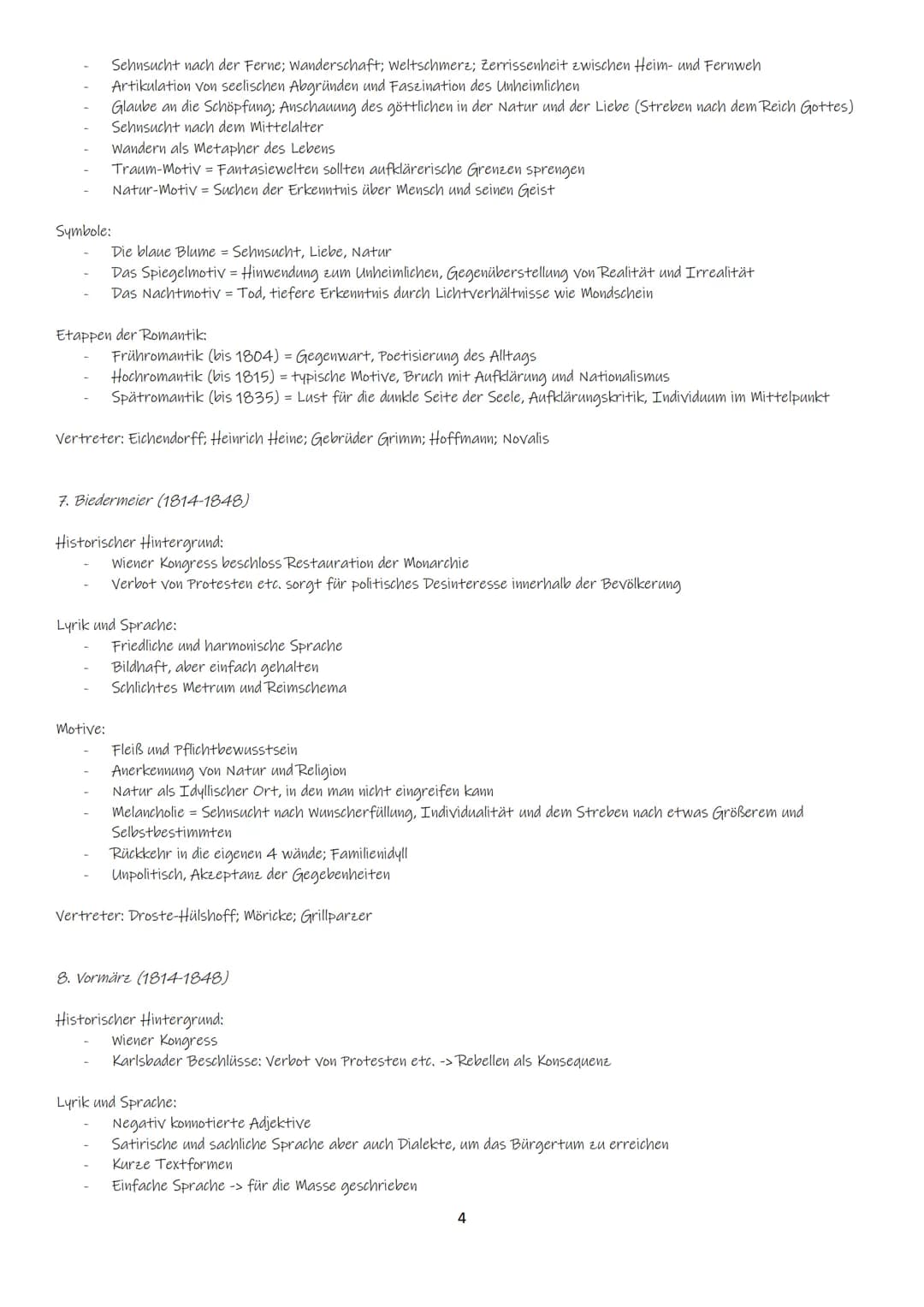 Lyrik
Epochen
1. Barock (1590-1760)
Epoche der Widersprüchlichkeit
Historischer Hintergrund:
Dreißigjähriger Krieg 1618-1638; Glaubenskrieg 