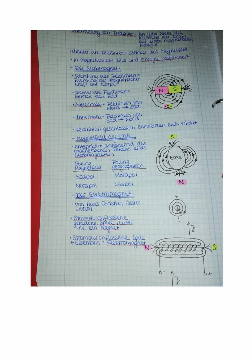10. Erzeugung und Umformung
elektiischer Energie
•
10.1 Die Magnete
Magnete Oben Kräfte auf bestimmte Stoffe aus.
Eisen, Nickel, Cobalt, bes