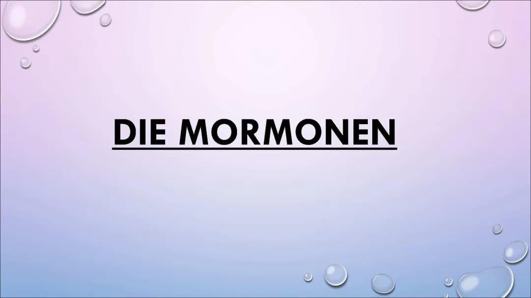 Alles über Mormonen: Regeln, Geschichte und Lebensweise
