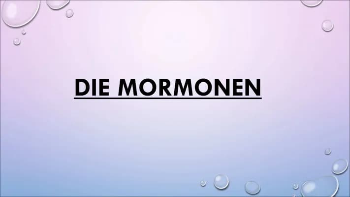 Know Mormonen  thumbnail