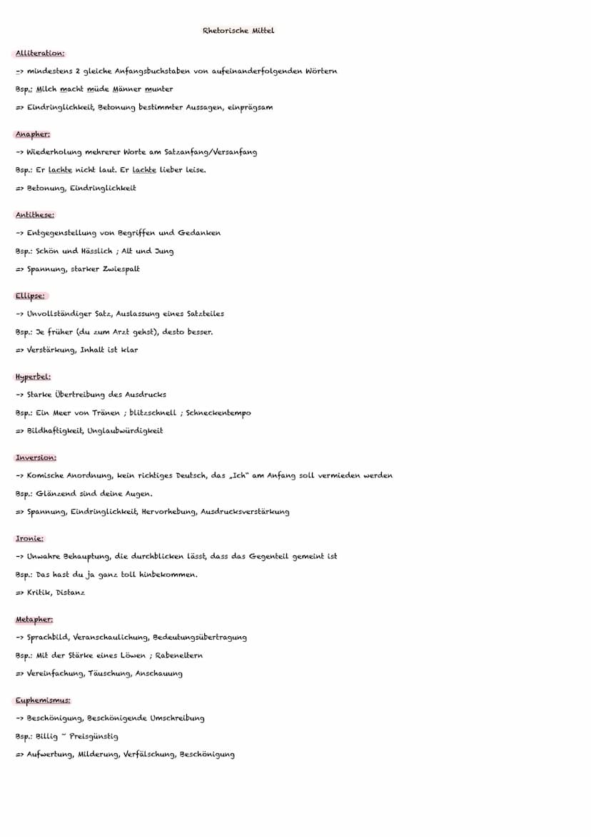 Merkmale:
Inhaltlich: Expression der Gedanken und Gefühle eines subjektiven Sprechers
-> Lyrisches ich # Autor: Hervorhebung des subjektiven