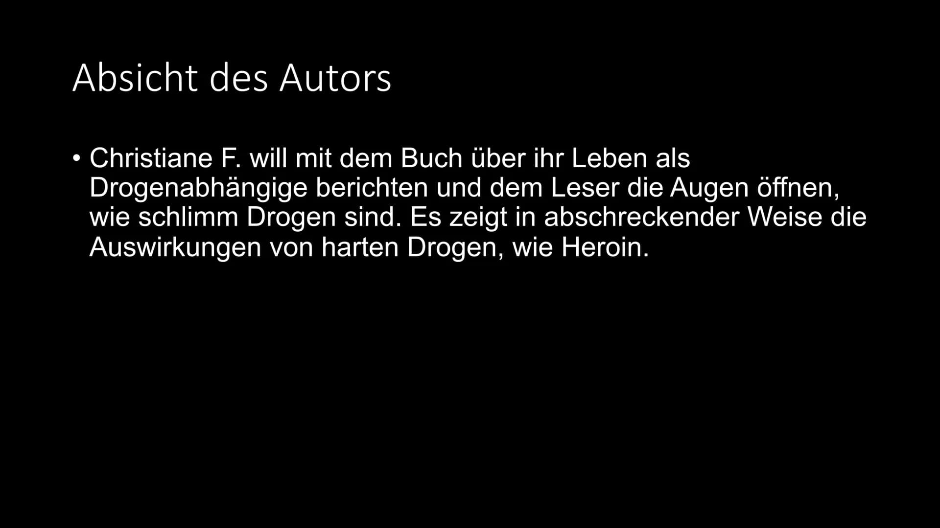 Wir Kinder vom Bahnhof Zoo
Christiane F. Inhalt
Biografie
• Entstehung des Buches und weitere Werke
• Informationen zum Buch
Charakteristik 