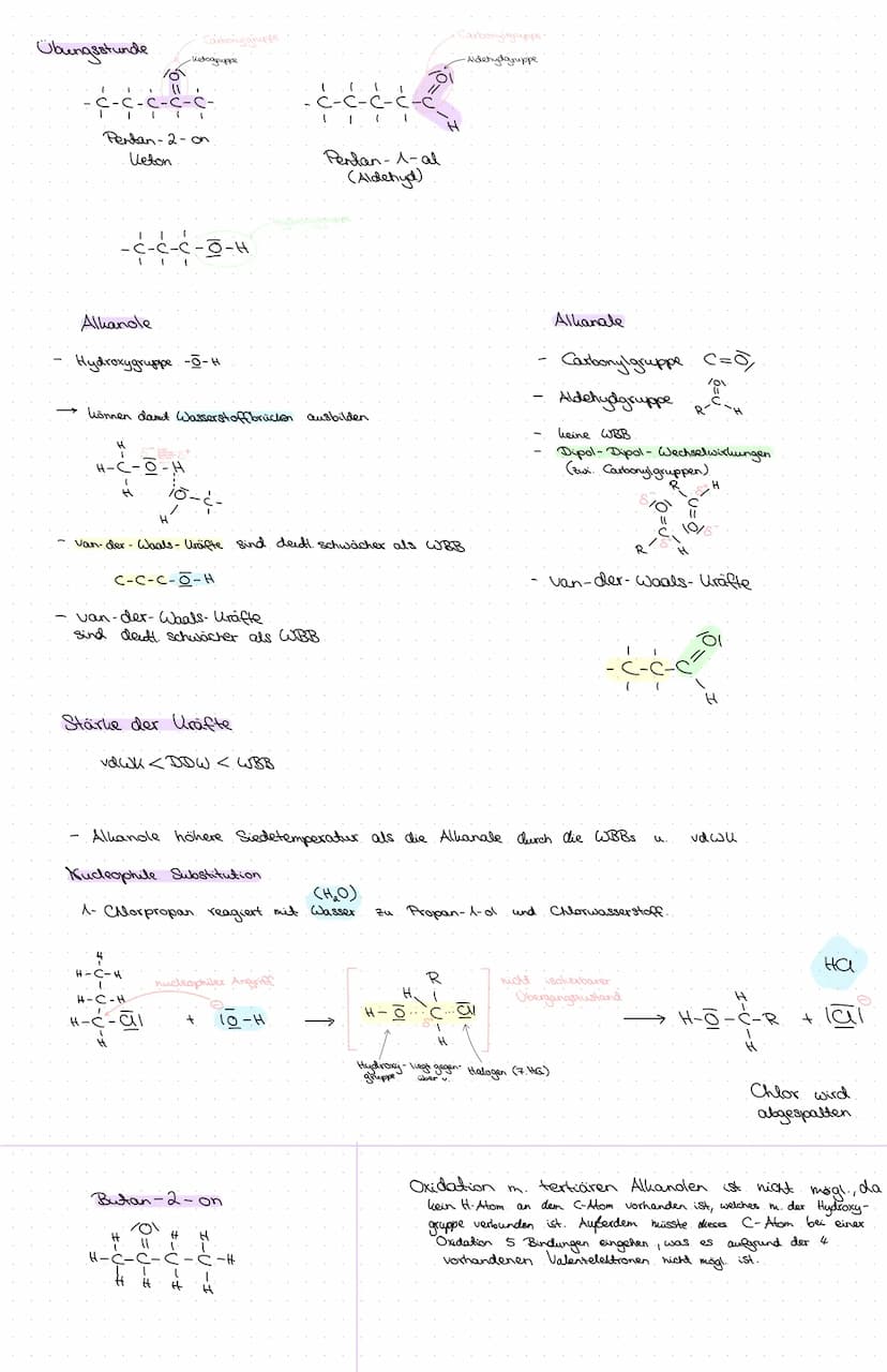 CHEMIEKLAUGUR
ALKANOLE
funktionelle Gruppe der Alkohol - Moleküle = Hydroxygruppe
Alkanole bilden eine homologe Reihe:
Kame
Methanol
Ethand
