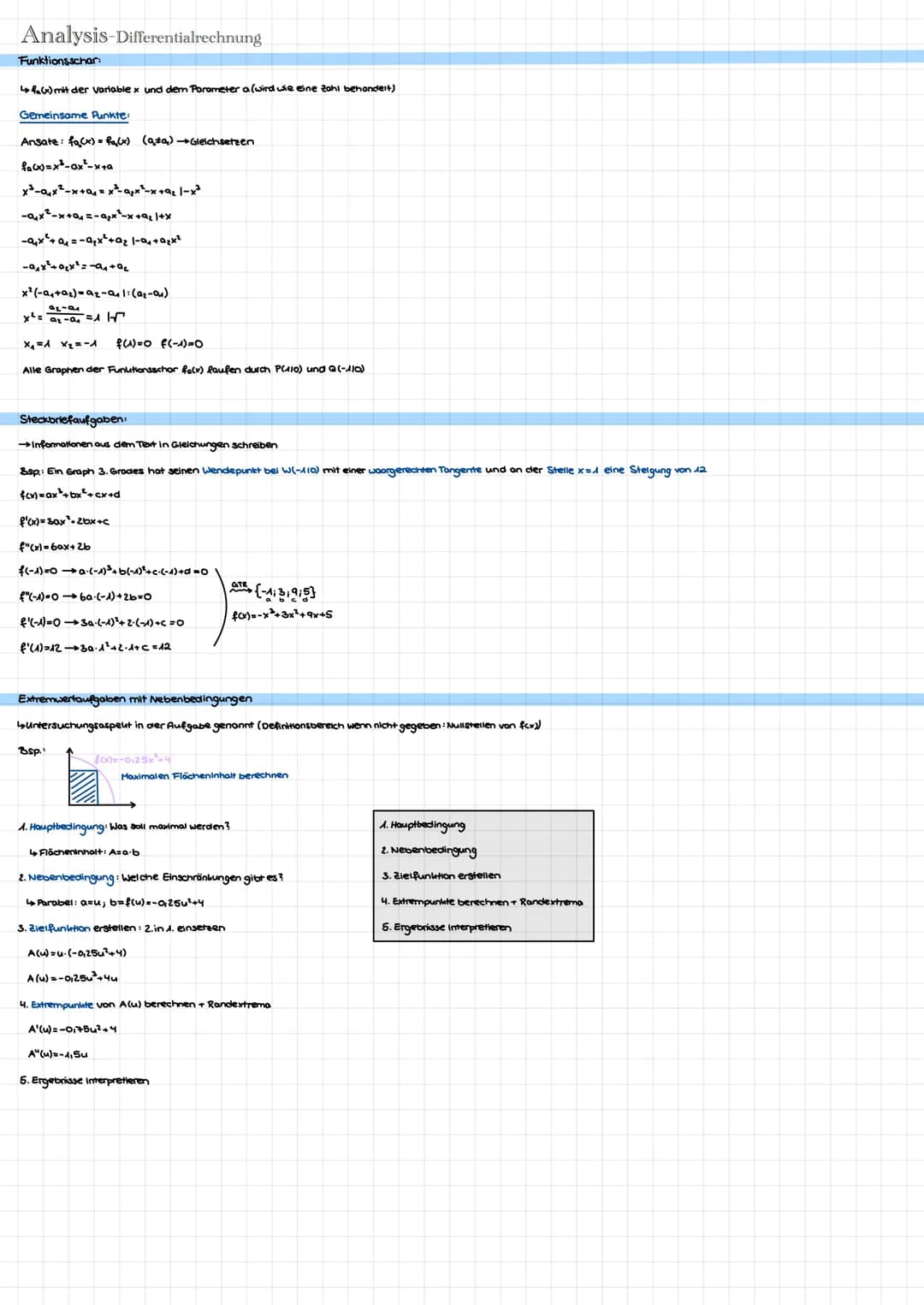 Analysis
↑↑↑↑
-
Ableitungsregeln
Aufleiten
Ableitungen grafisch erkennen
Differentialrechnung
Nullstellen
↑↑↑
ttttt
Ausklammern
P-q-Formel
S