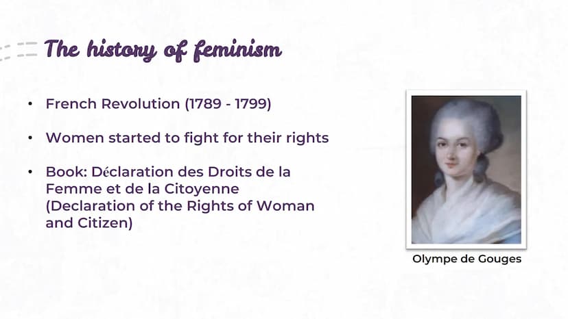 우
O+
The history of
feminism in the
United States
English presentation for the
communication exam
(Leonie | 10a | 2021/2022) English
Tuesday
