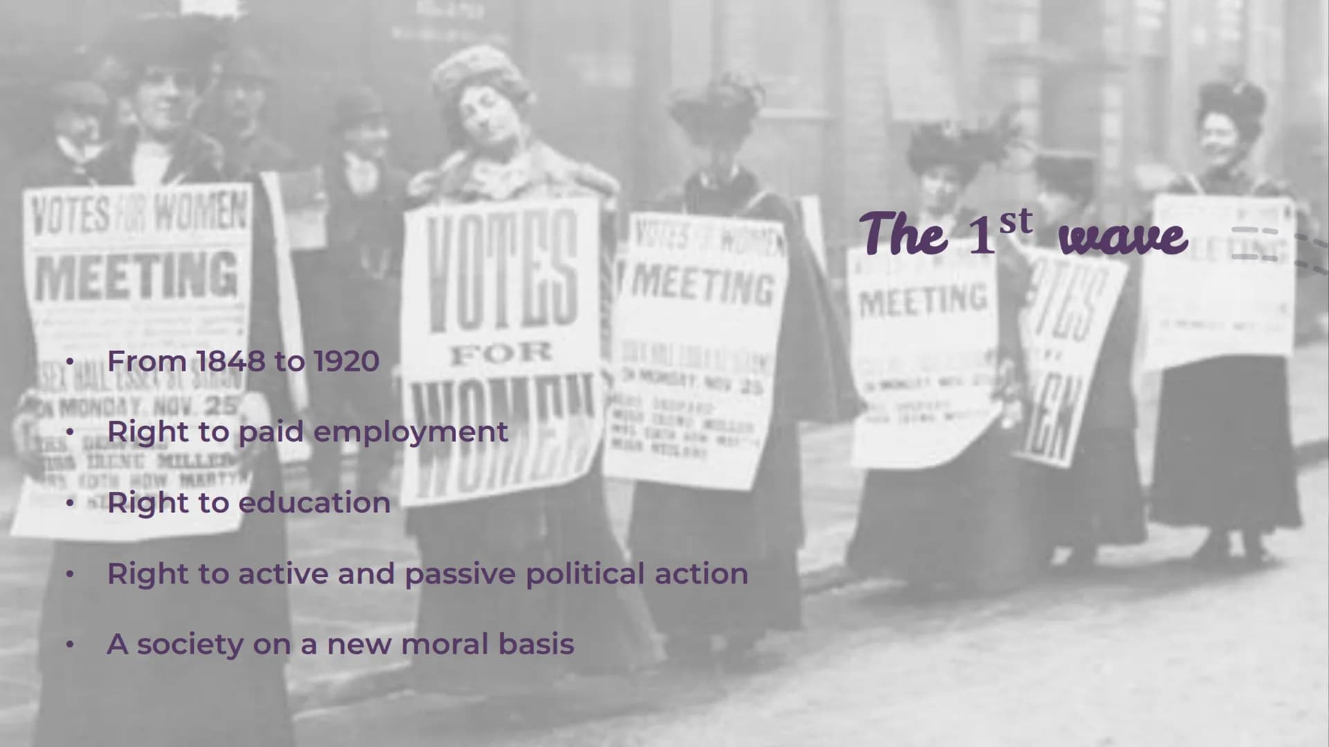 우
O+
The history of
feminism in the
United States
English presentation for the
communication exam
(Leonie | 10a | 2021/2022) English
Tuesday