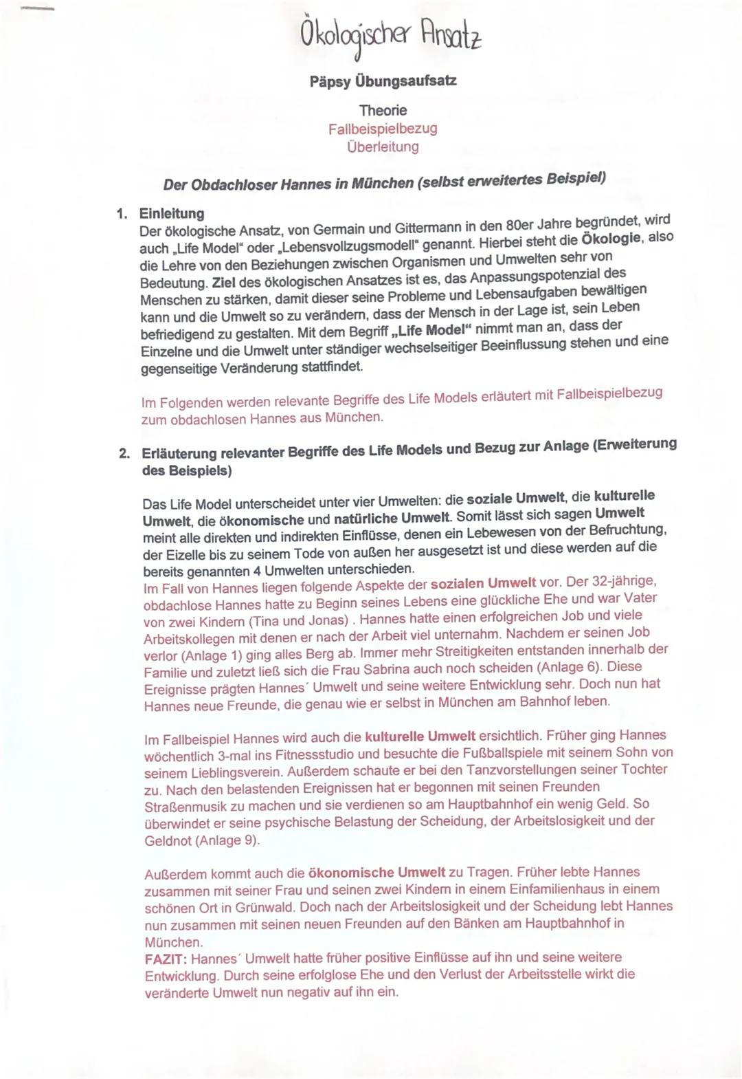 # Ökologischer Ansatz

Päpsy Übungsaufsatz

Theorie
Fallbeispielbezug
Überleitung

Der Obdachloser Hannes in München (selbst erweitertes Bei