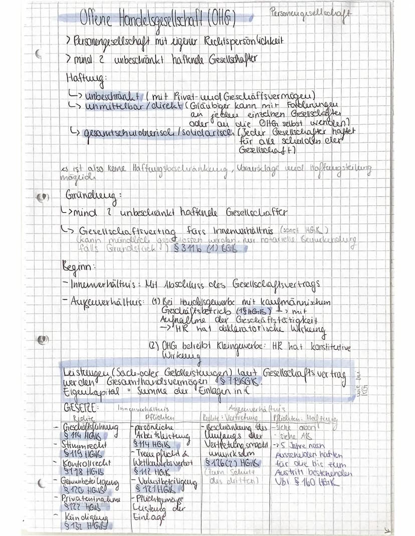 RECHTSFORMEN DER UNTERNEHMUNG
Handelsrechtliche Grundlagen:
Handelsgewerbe = Ein Gewerbebetrieb, weblier nach Art und
Umfang einer in Kaufmä