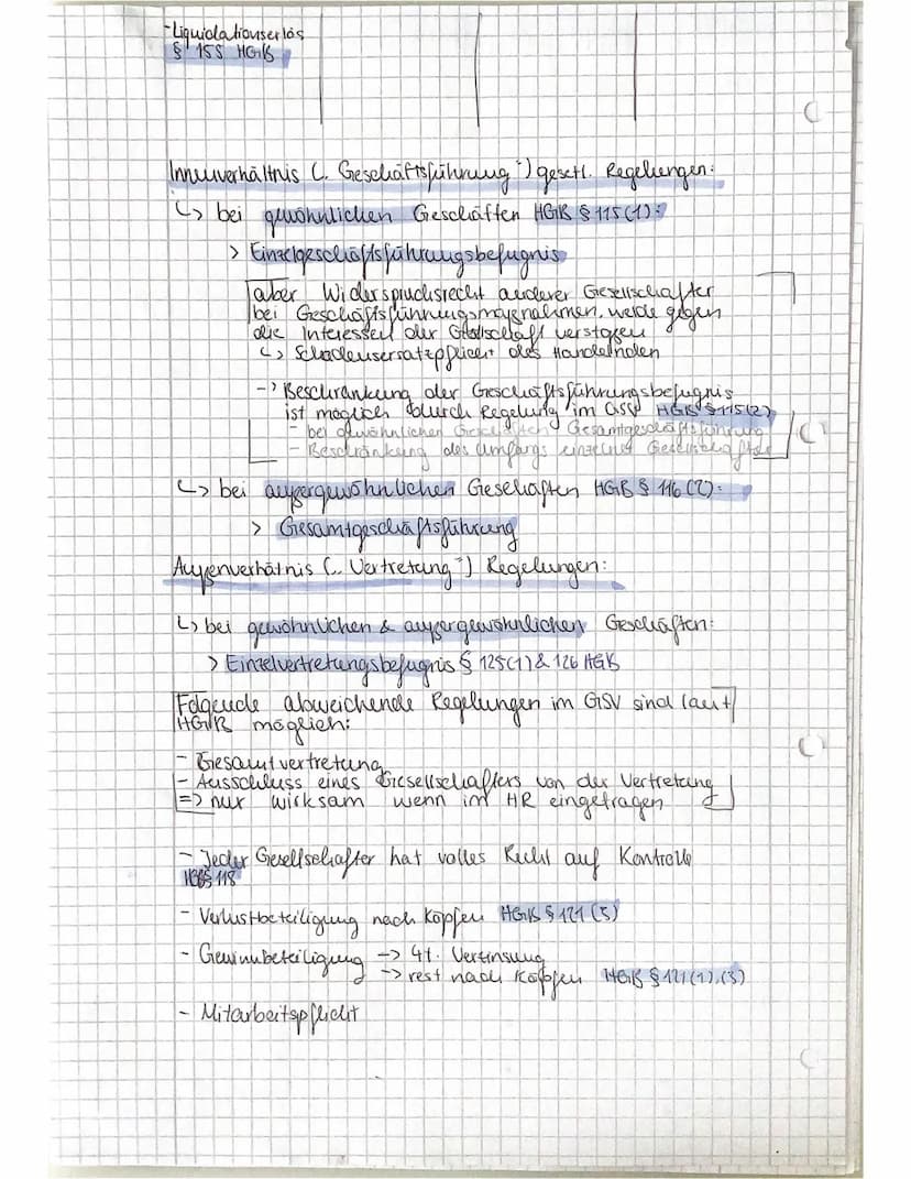 RECHTSFORMEN DER UNTERNEHMUNG
Handelsrechtliche Grundlagen:
Handelsgewerbe = Ein Gewerbebetrieb, weblier nach Art und
Umfang einer in Kaufmä