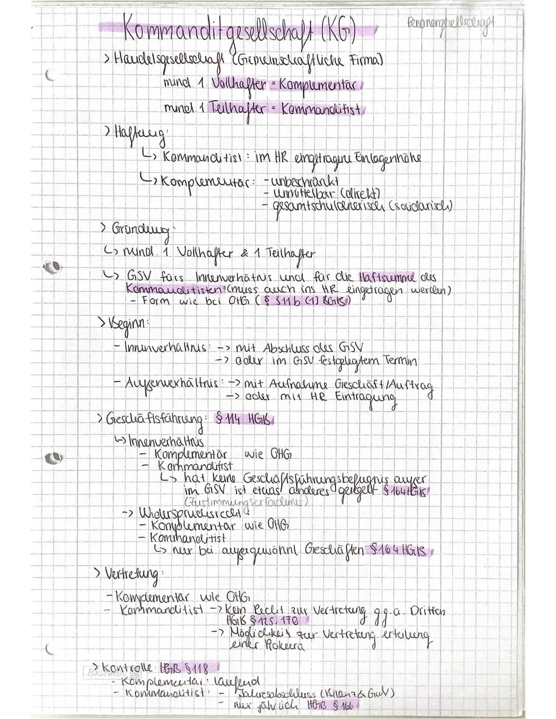 RECHTSFORMEN DER UNTERNEHMUNG
Handelsrechtliche Grundlagen:
Handelsgewerbe = Ein Gewerbebetrieb, weblier nach Art und
Umfang einer in Kaufmä