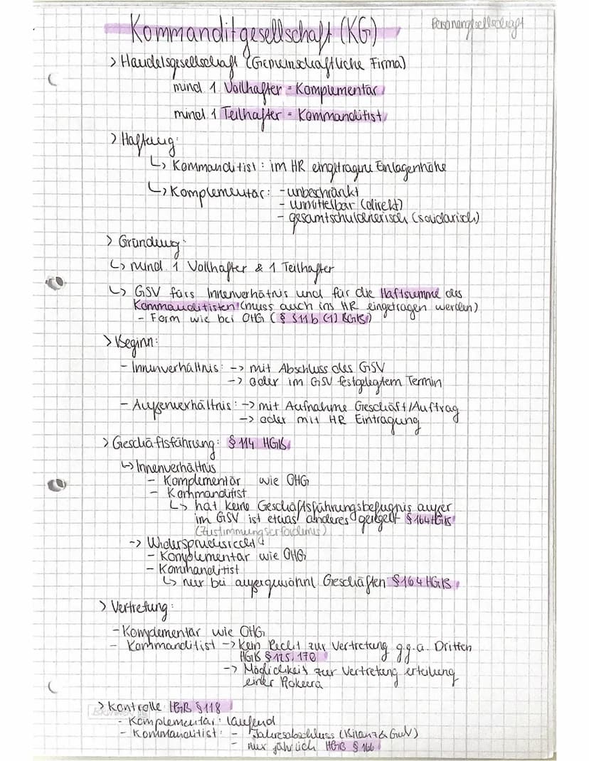 RECHTSFORMEN DER UNTERNEHMUNG
Handelsrechtliche Grundlagen:
Handelsgewerbe = Ein Gewerbebetrieb, weblier nach Art und
Umfang einer in Kaufmä
