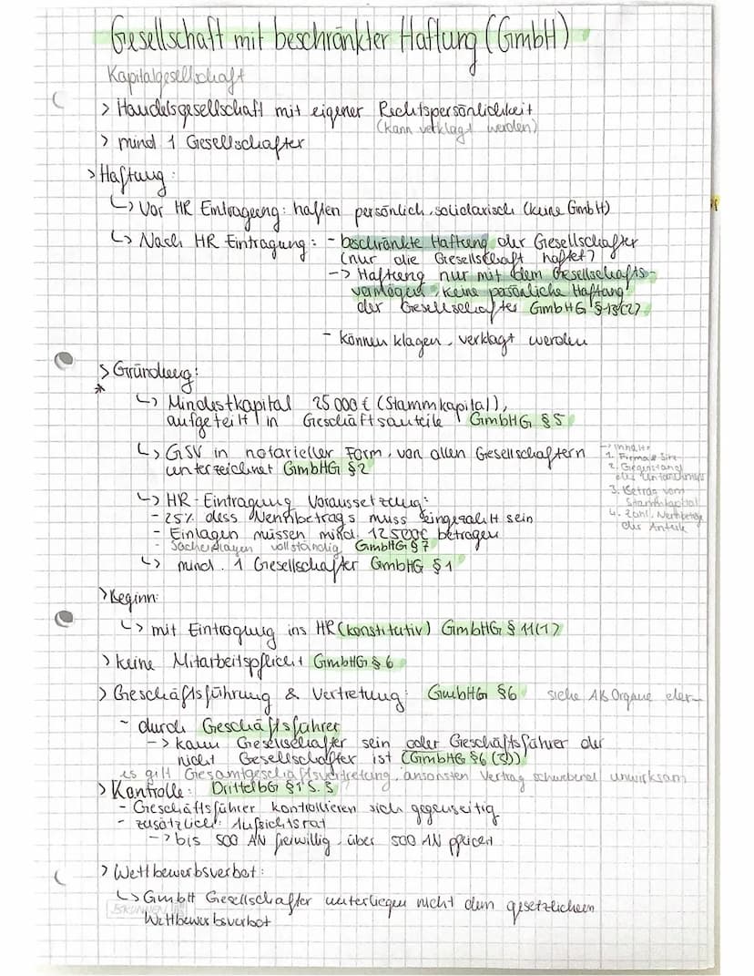 RECHTSFORMEN DER UNTERNEHMUNG
Handelsrechtliche Grundlagen:
Handelsgewerbe = Ein Gewerbebetrieb, weblier nach Art und
Umfang einer in Kaufmä