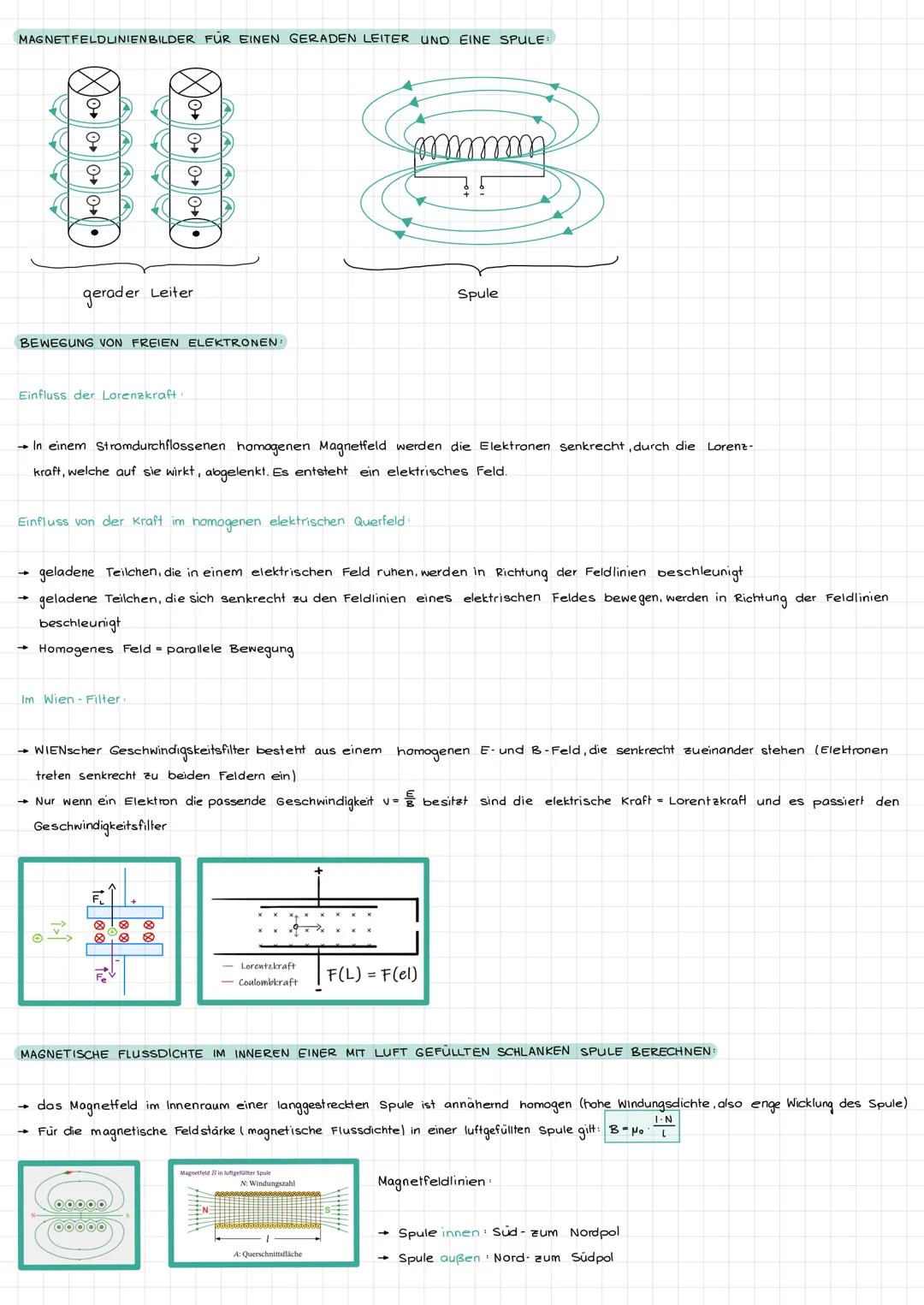 MAGNETISCHE FELDER UND FELDLINIEN:
→ Magnetfeld ist der Wirkungsbereich eines Magneten, er beschreibt seine Kraftwirkung auf einen anderen M