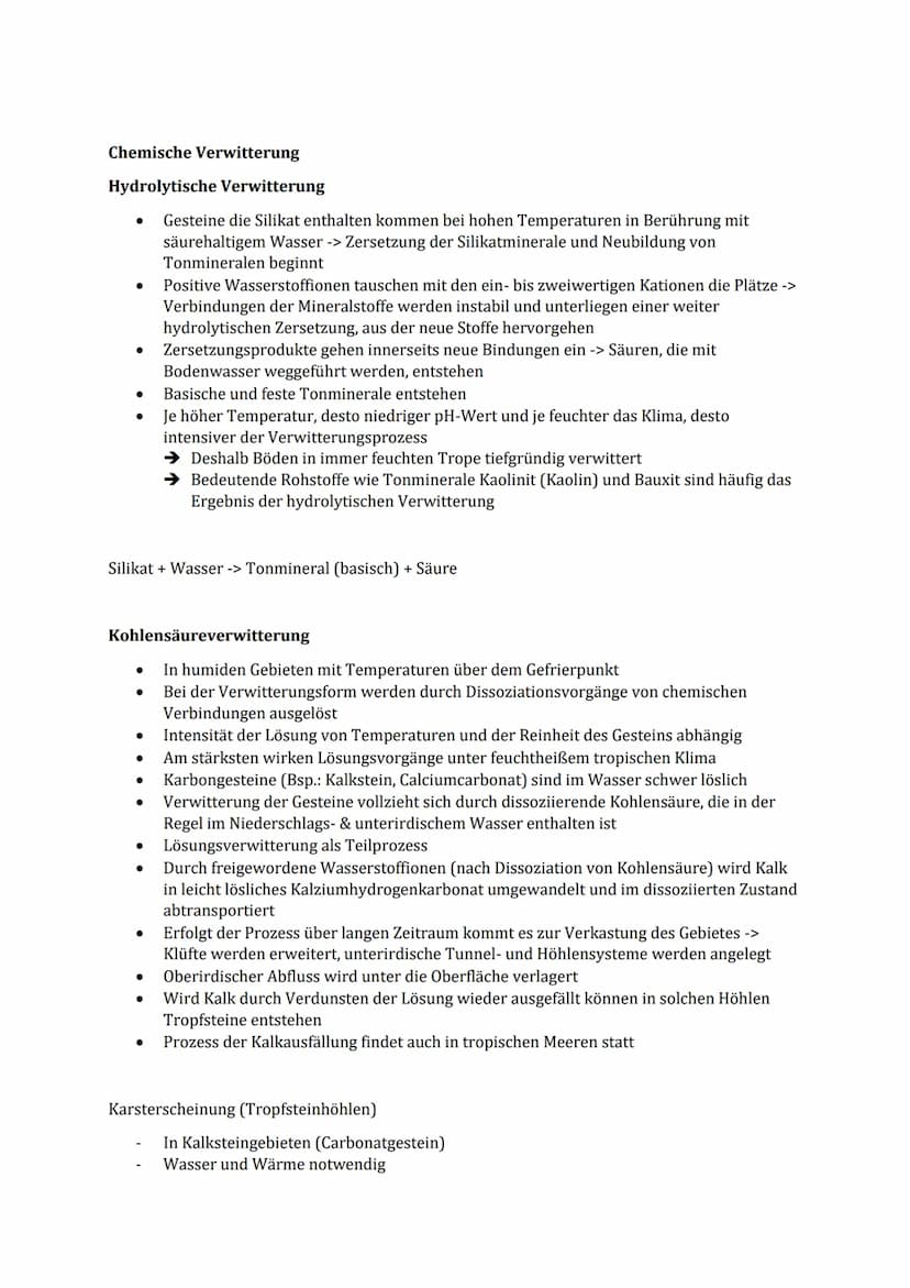 Verwitterung
→The simple Club: Verwitterung (Bodenbildung)
Das Wirken der Verwitterung
●
Physikalische Verwitterung
→Gestein wird von innen 