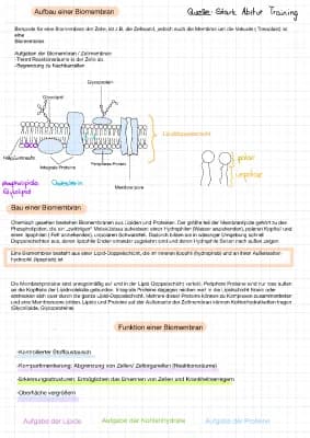 Know Aufbau und Funktion einer Biomembran (Bio LK)  thumbnail