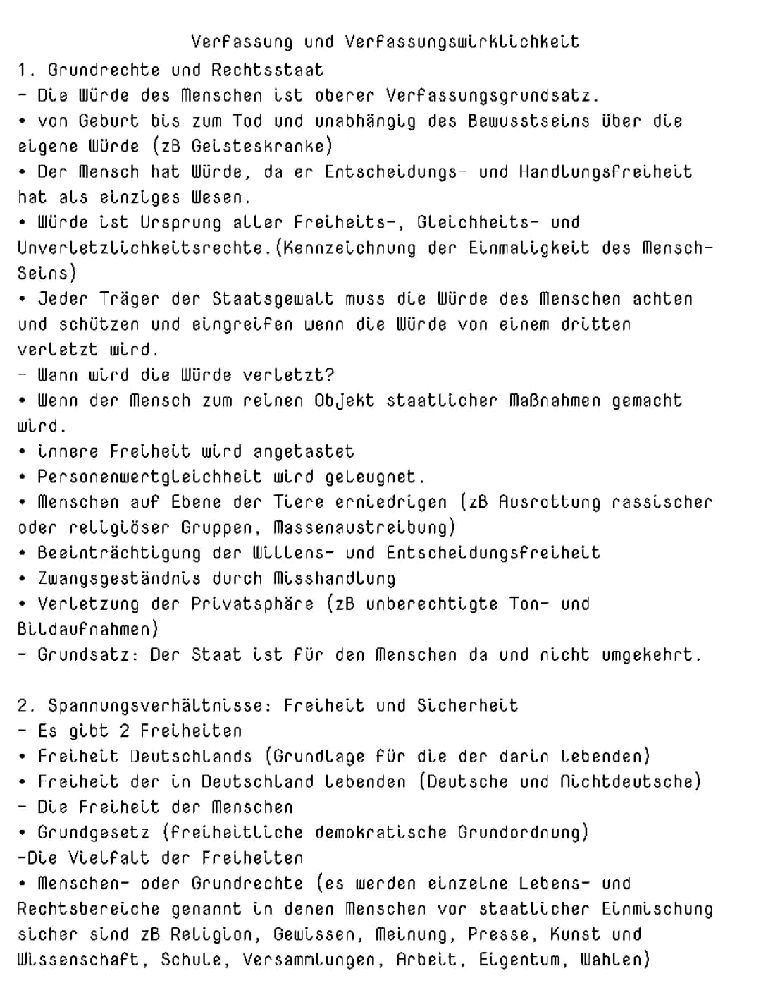 Verfassung und Verfassungswirklichkeit